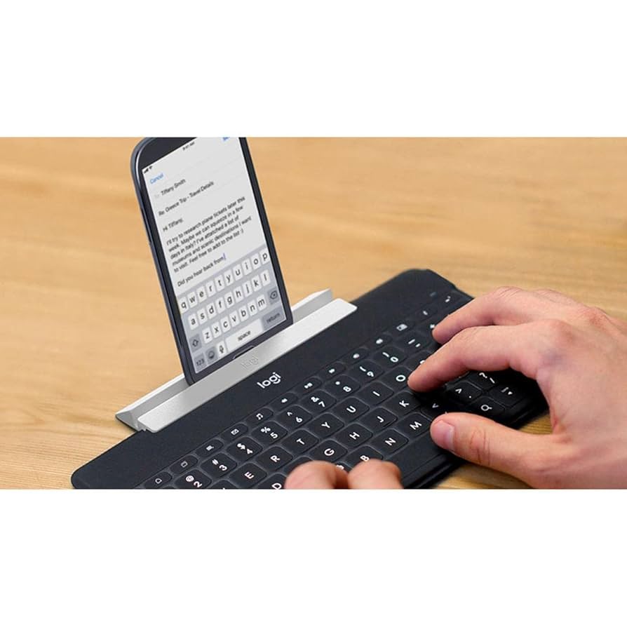 その他 Logitech Keys-To-Go - Keyboard - Bluetooth - waterproof - black - for Apple iPad, iPhone, Apple TV Amazon.com: Logitech Keys-to-GO 2 Portable Wireless iPad